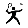 バドミントンのピクトグラム