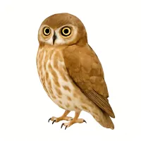 アオバズクのイラスト