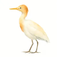 アマサギのイラスト