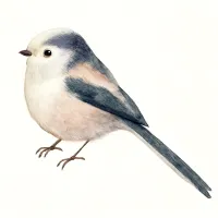 エナガのイラスト