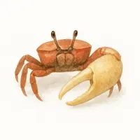シオマネキのイラスト