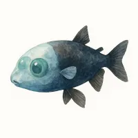 デメニギスのイラスト