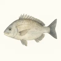 クロダイ（チヌ）のイラスト