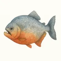 ピラニアのイラスト