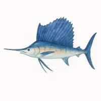 バショウカジキのイラスト