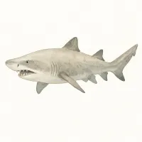 シロワニのイラスト