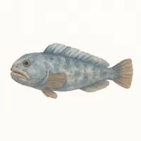 オオカミウオのイラスト