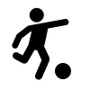 サッカー（フットボール）のピクトグラム