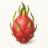 ドラゴンフルーツのイラスト