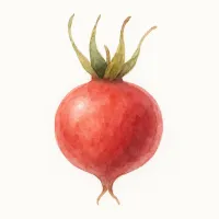 ハマナスのイラスト
