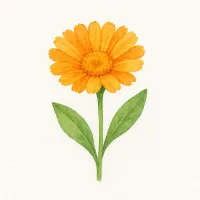 キンセンカのイラスト