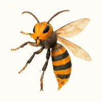 オオスズメバチのイラスト