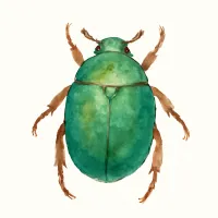 カナブンのイラスト