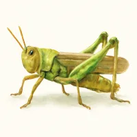 トノサマバッタのイラスト