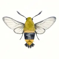 オオスカシバのイラスト