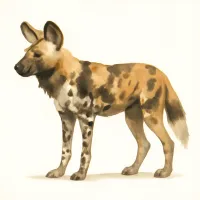 リカオンのイラスト
