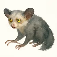 アイアイのイラスト