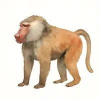 ヒヒのイラスト