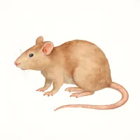 ドブネズミのイラスト