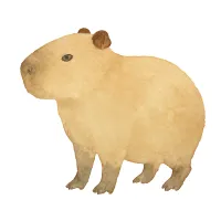 カピバラのイラスト