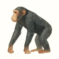 チンパンジーのイラスト