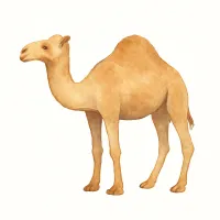 ヒトコブラクダのイラスト