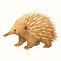 ハリモグラのイラスト