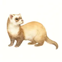 フェレットのイラスト