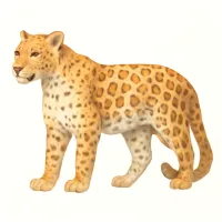 ヒョウのイラスト