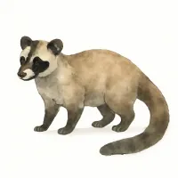 ハクビシンのイラスト