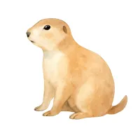 プレーリードッグのイラスト