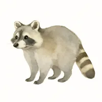 アライグマのイラスト