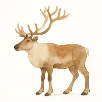 トナカイのイラスト