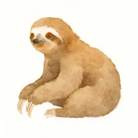 ナマケモノのイラスト