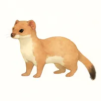 オコジョのイラスト