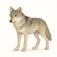 オオカミのイラスト