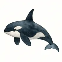 シャチのイラスト