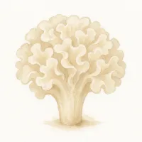 ハナビラタケのイラスト