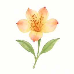 アルストロメリアのイラスト