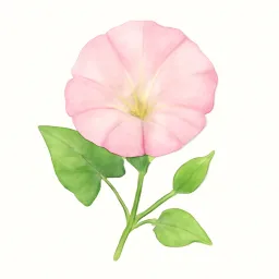 ヒルガオのイラスト