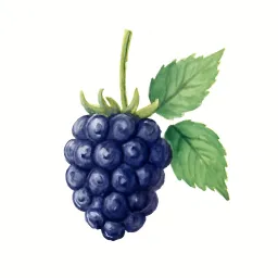 ブラックベリーのイラスト