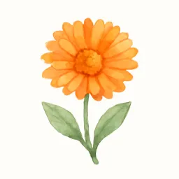 キンセンカのイラスト