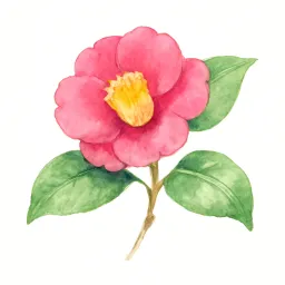ツバキのイラスト