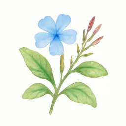 ルリマツリのイラスト