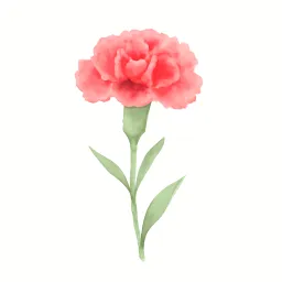 カーネーションのイラスト