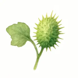 オナモミのイラスト