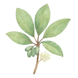 ユズリハのイラスト