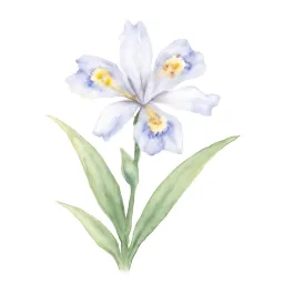 シャガのイラスト