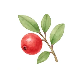 ウメモドキのイラスト
