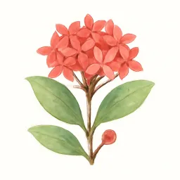 サンタンカのイラスト